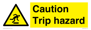 caution trip hazard